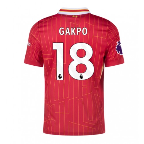 Dres Liverpool Cody Gakpo #18 Domaci 2024-25 Kratak Rukav